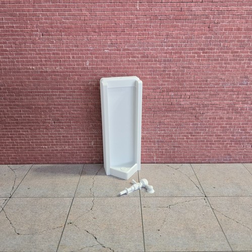 Urinal Maßstab 1:10 Modell Requisite Display Puppenhaus Diorama Zubehör - Bild 2 von 17
