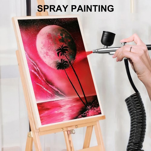 Rechargeable Cordless Airbrush-Kit Compressor with Hose for Painting Nail Art - Picture 7 of 17