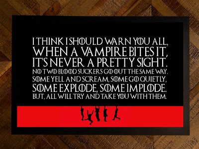 The Lost Boys Vampir Film inspiriert Zitat V2 Memorabilia 60 x 40 cm Fußmatte