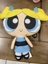 Vintage RARE Power Puff Girls Spin Master Bubbles 11” Soft Plush Toy Fast Ship