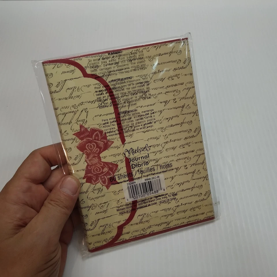 Cursive Cover Design Journal 60 Sheets Michael's Brand 5" x 7" new sealed - Image 3 of 4