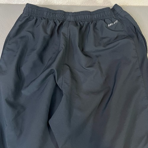 Vintage Nike Basketball Pants Black Yellow Ankle Zipper Sweatpants Men's XL - Picture 13 of 16