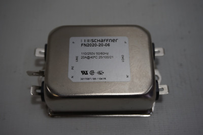 Schaffner FN2020-20-06 Power Line Filter 110/250V 50/60Hz 20A 40°C 25/100/21