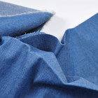 Indigo Blue 4.8 Oz 100% Cotton Denim Chambray Fabric,56 Inches Wide, by the Yard