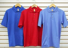 Men's A Assorted Short Sleeve Pique Knit Polo Shirts Sizes Small - 5XL