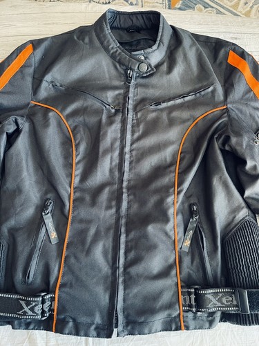 Xelement Motorcycle Jacket Sz XL Women? Black/Orange As Is Outer Jacket ONLY - Picture 10 of 14