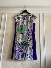 NWT Gianni Versace Collection Womens Floral Print Dress 38 /  XS  US 2 Lavender