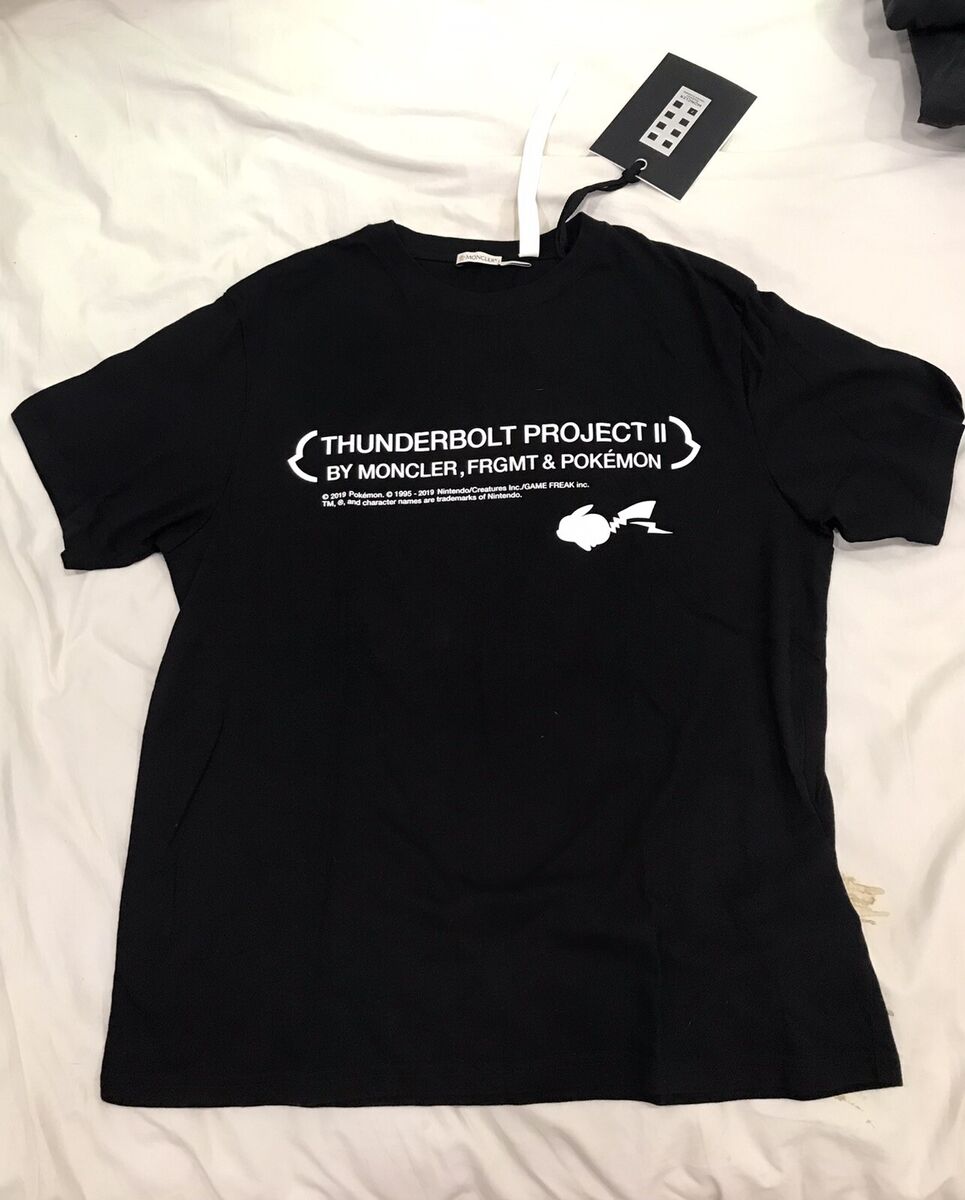 Moncler Fragment Pokemon Thunderbolt Project T-shirt Size L Moncler Fragment Pokemon Thunderbolt Project T-shirt Size L