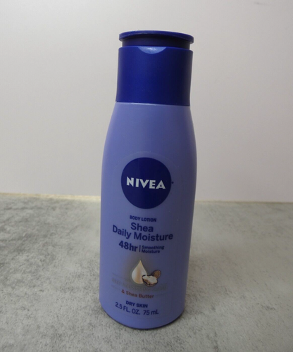 Nivea Shea Daily Moisture Body Lotion 48 hr Smoothing Travel 2.5 fl oz 75ml
