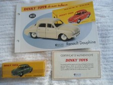 RENAULT Dauphine DINKY TOYS ATLAS REF. 24E + boite + livret + certificat NEUVE