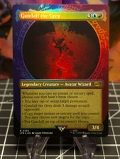 FOIL MTG Gandalf the Grey (Showcase) : The Lord of the Rings:  - LIGHT PLAYED