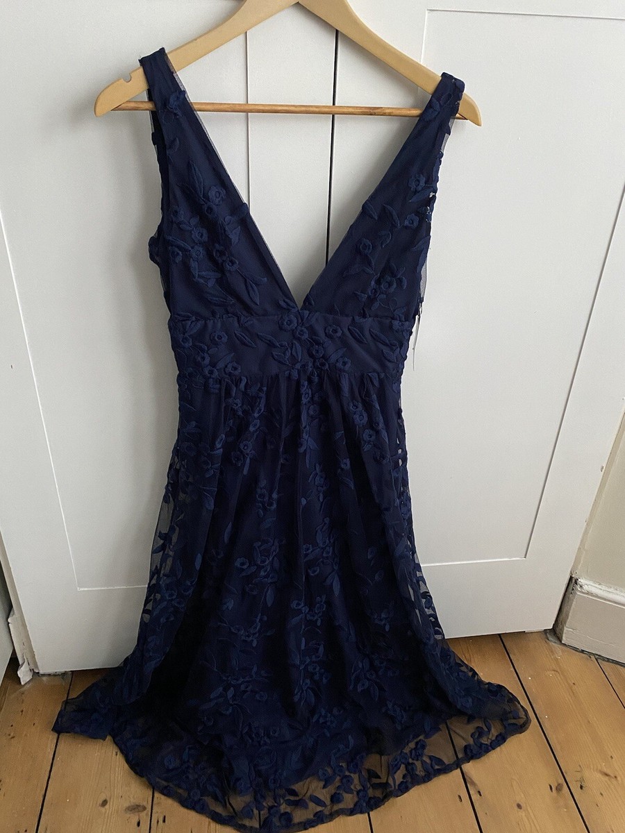 green emerald velvet dress Navy Satin Cut Out Slit Midi Dress & Reviews - Navy - Dresses main image 1