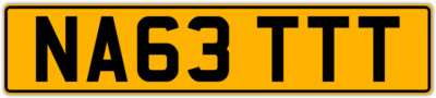 CHEAP NAT NATS NATALIE NATASHA NATTY PRIVATE REG CHERISHED NUMBER PLATE NA63 TTT