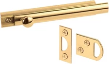 Prime-Line Best Durable Home Safety 4” Surface Bolt by Solid Brass Construction