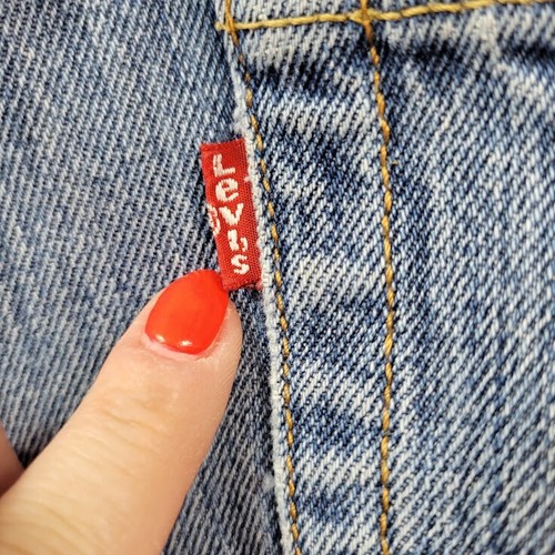 Pantalones de mezclilla holgados Levis 501 para hombre talla 38x30 (se adapta a 36X27) azul desvanecido pierna recta Y2K - Imagen 8 de 11