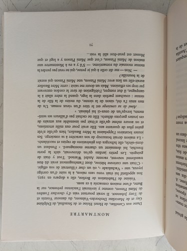 Montmartre Or All Children de La Madness - Nino Frank - Stone Mac Orlan - Roc - Picture 5 of 6