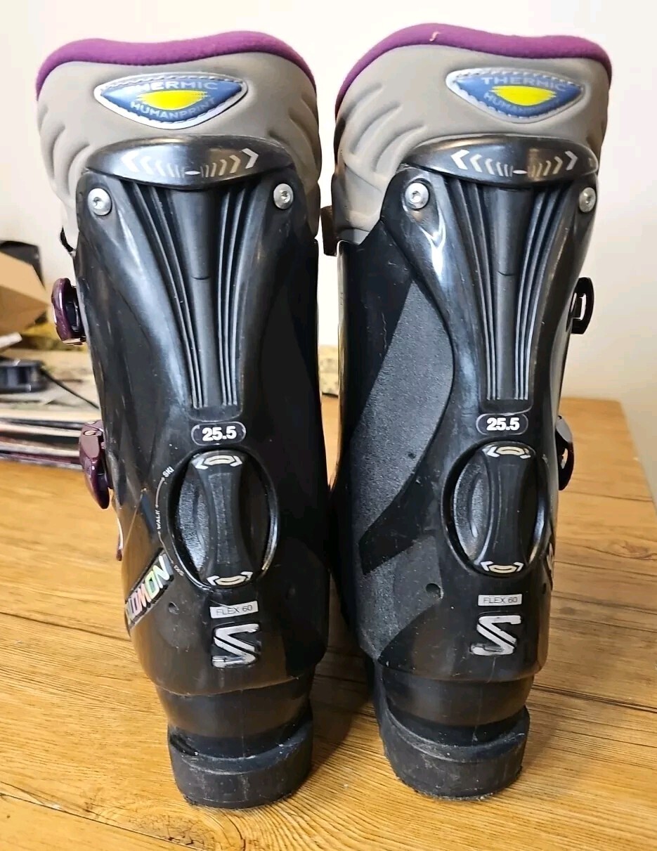 Scarponi da Sci Salomon Evolution 6.0 Viola Misura 292 Mm 25 5 Outdoor Piste Invernali