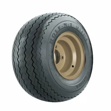 Set of 4 GTW 8" Stone Centered Steel Wheels on 18x8.5-8 Sawtooth Street Tires