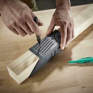 Woodworking Ruler 3D Mitre Angle Measuring Gauge Square 