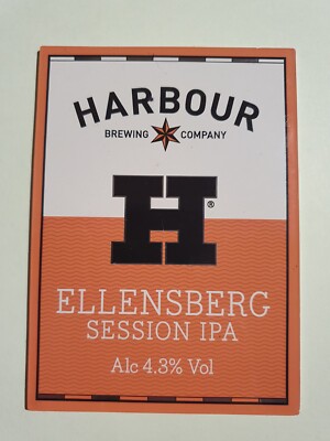 HAFEN Brauerei ELLENSBERG Real Ale Bier Zapfsäule Clip Abzeichen vorne Cornwall