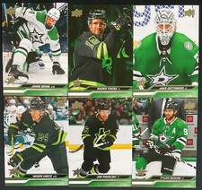Dallas Stars 2023-24 Upper Deck Series 1 & 2 (12) Card Base Team Set