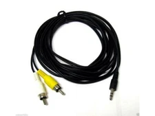 # 12FT 3.5mm Black Plug Jack to 2 RCA Male Stereo Audio Cable Yellow White