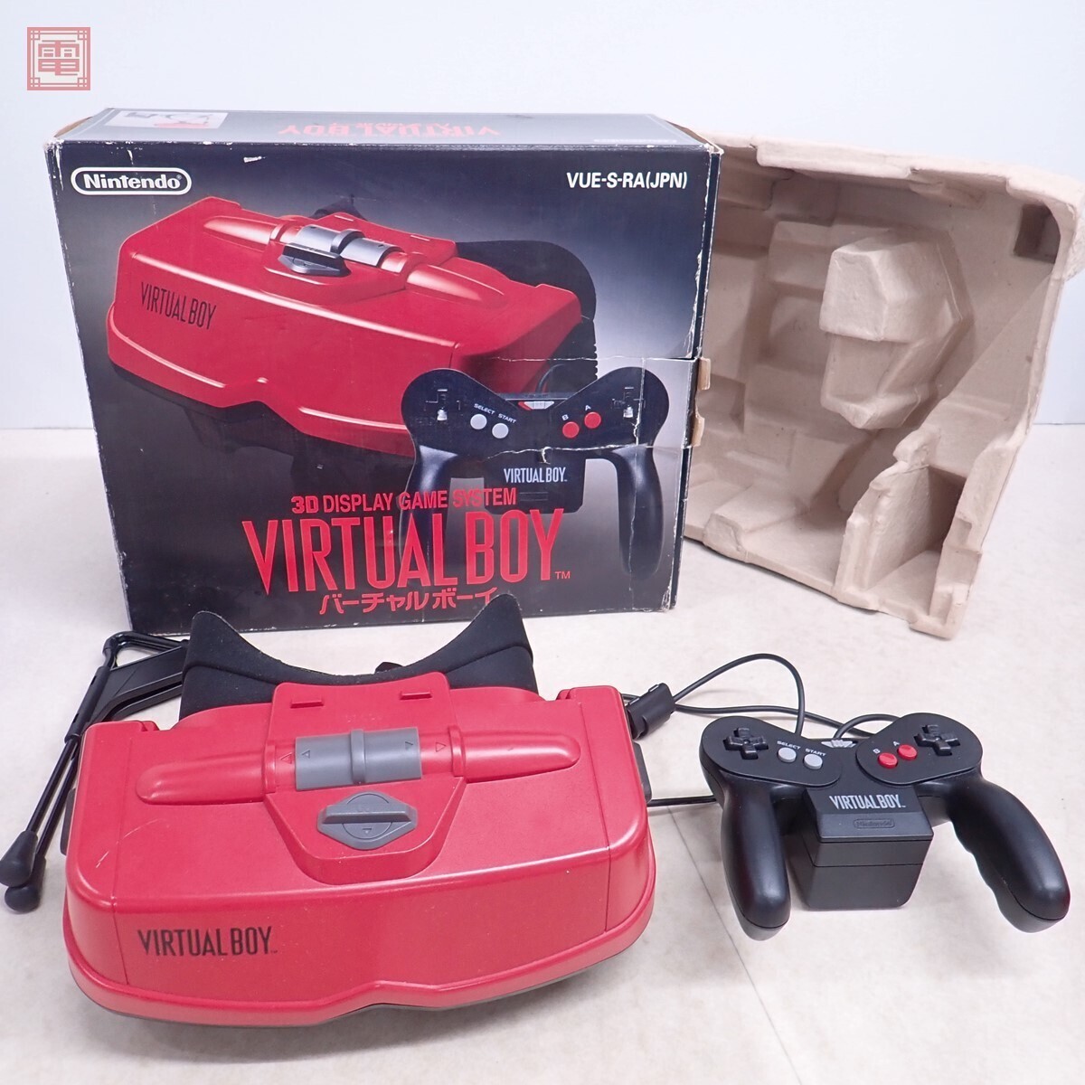 Nintendo Virtual Boy VUE-S-RA Game System Black Red JAPAN Nintendo Virtual Boy VUE-S-RA Game System Black Red JAPAN
