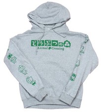 Animal Crossing Mens Hoodie - Character Sleeves Symbols Chest Image