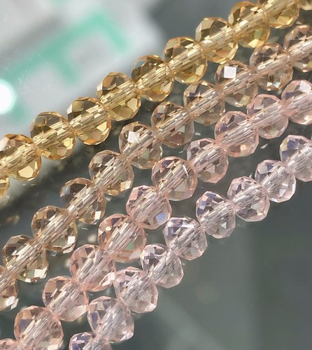 Perles de verre cristal à facettes 4 mm | bricolage bijoux bricolage lot de 400 pièces / 7,5 €; 120 pièces / 3 € - Photo 22/85