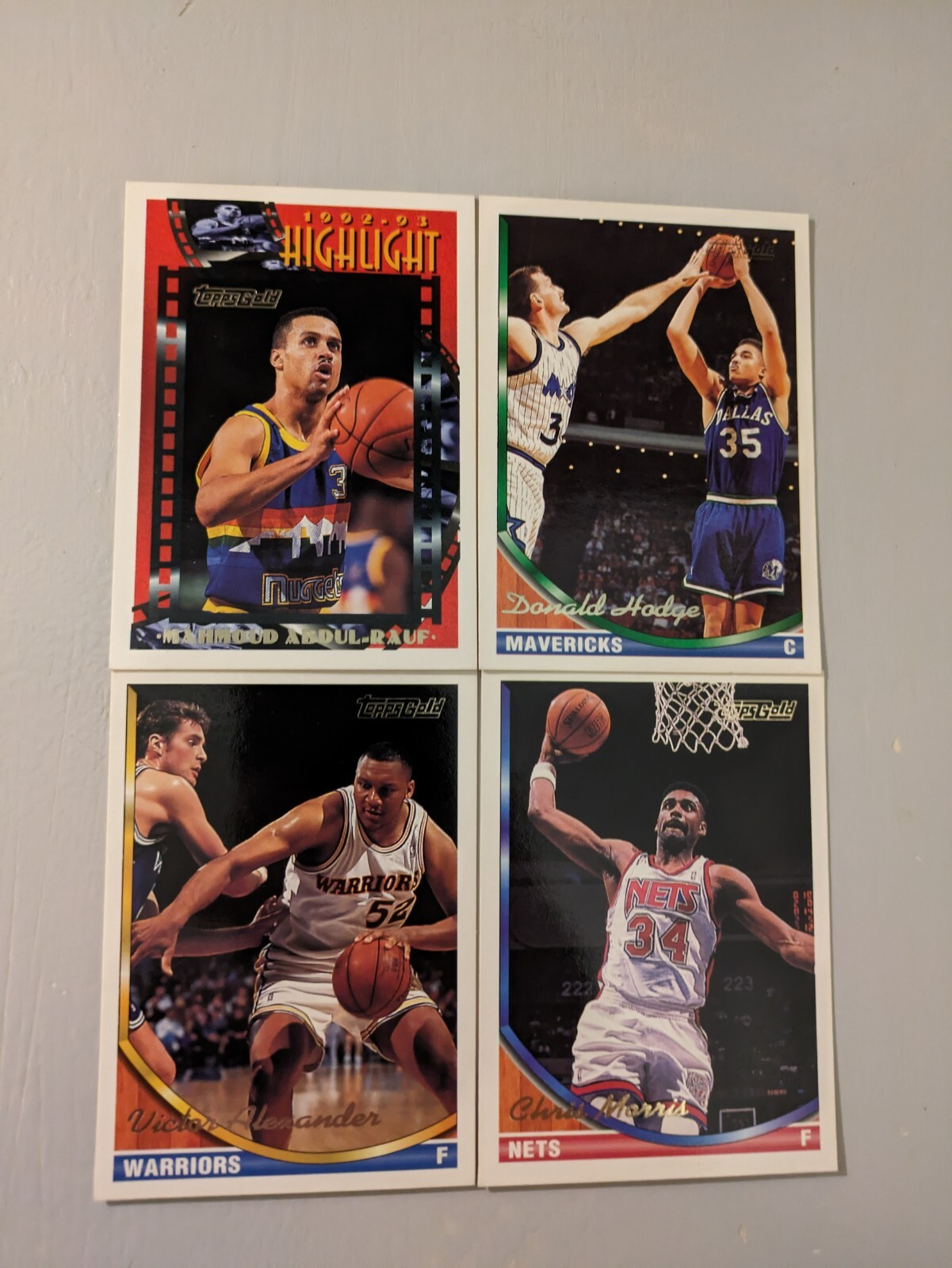 1993-94 Topps Gold Basketball Cards #1-199 Choose Your Cards
