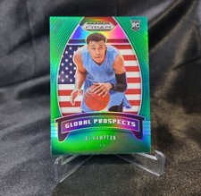 RJ Hampton 2020-21 Panini Prizm Draft Picks #99 Green Global Prospects Rookie RC