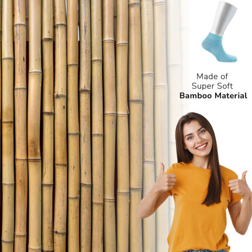 Cosyfeel® Women Loose Diabetic Ankle Socks 4-Pack Bamboo Material Seamless Toe - Picture 185 of 231