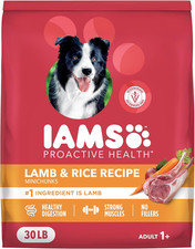 Proactive Health Minichunks Adult Dry Dog Food with Lamb & Rice, 30 Lb. Bag 2.37 per pound