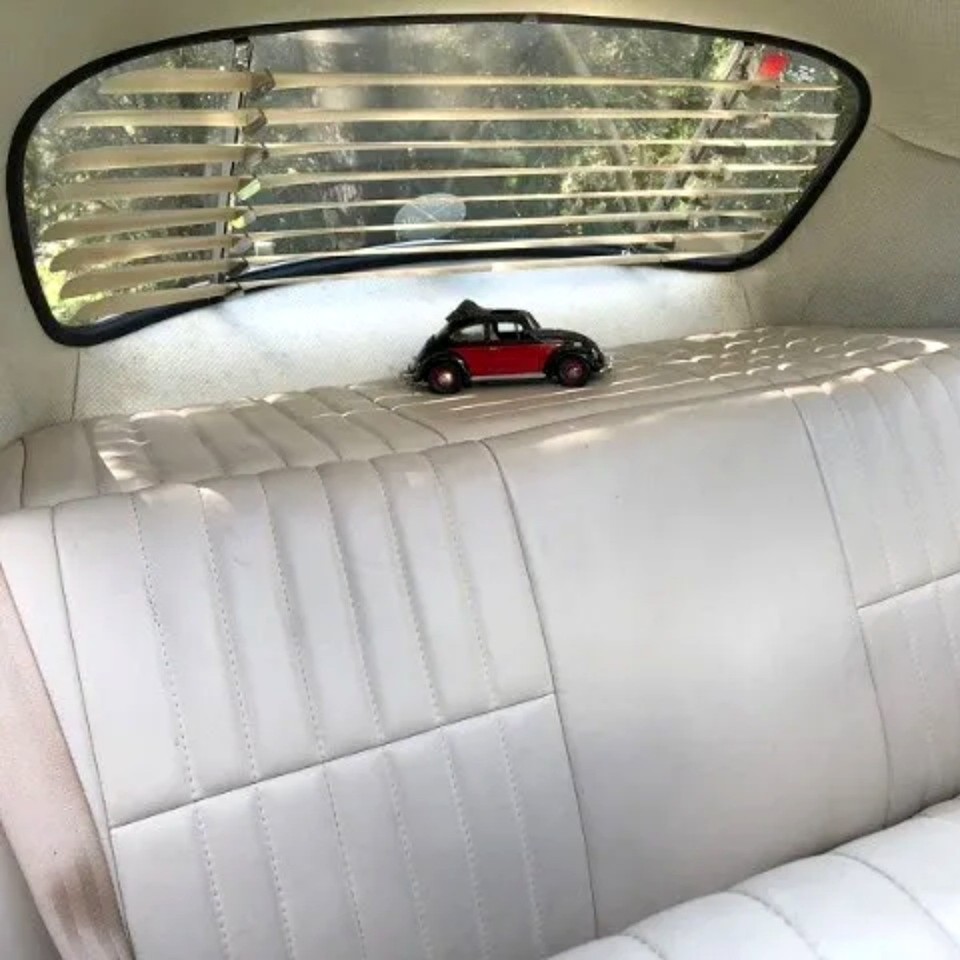 Beetle Rear Window Induction Rear Window Venetian Blinds Black Fixed Slats Volkswagen VW T1 Bug ...