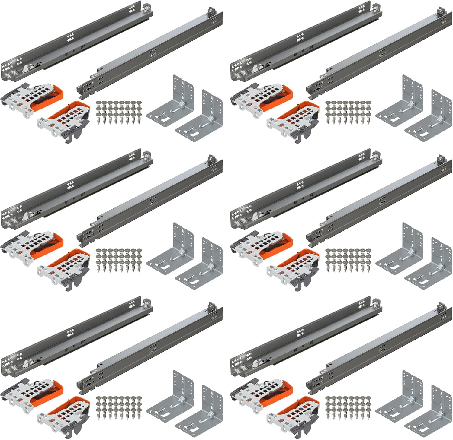 Tandem plus OTION Concealed Undermount Drawer Runner Kit (6 