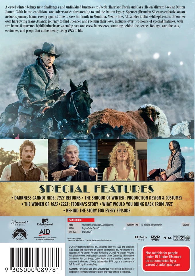 BRAND NEW 1923 : A Yellowstone Origin Story - Season 2 (DVD, 2025) *PREORDER - image 2 of 2