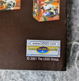 LEGO Life on Mars 7311 Red Planet Cruiser Instruction Manual 2001 Original