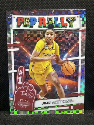 2024-25 Bowman University Chrome Pep Rally JuJu Watkins X-Fractor USC Trojans