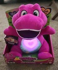 Barney's World Heart Glow Barney Plush Toy with Music Lights New in box