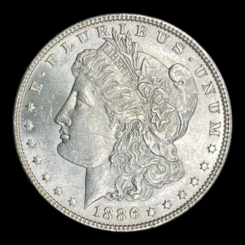 1886 Morgan Silver Dollar, BU