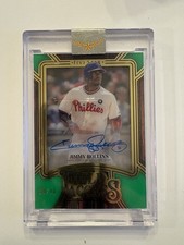2025 Topps Five Star Field Access Autograph Jimmy Rollins Green #08/10-Phillies