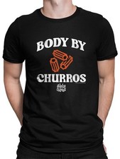 T-shirt uomo Funny Body By Churros design grafico di ispirazione retrò