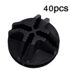 40X ABS Connectors Kit For Wire Cube Storage And Modular Organizer Closet Black