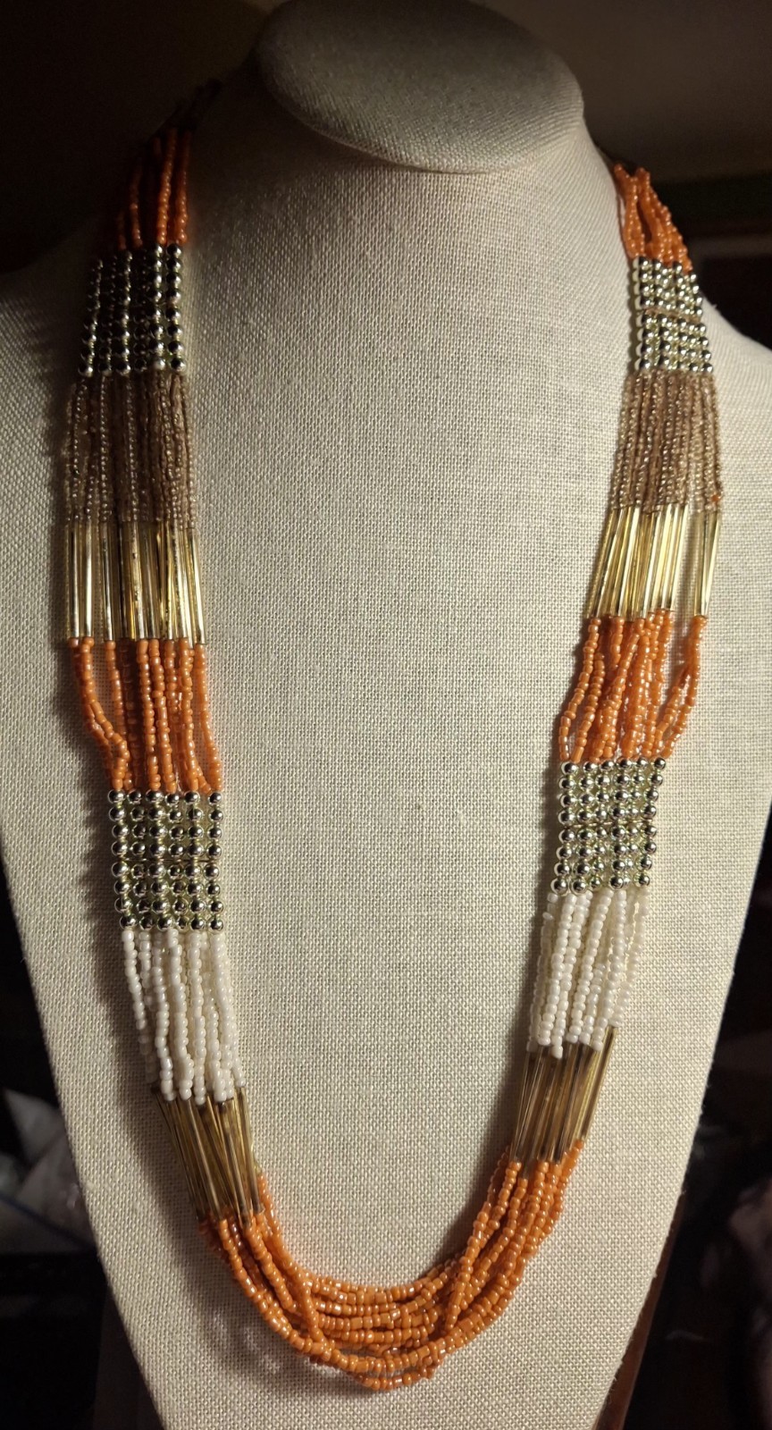 Aldo signed Multi-Strand Statement Beaded Necklac… - image 6