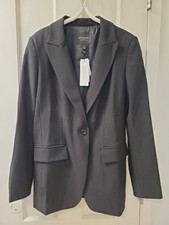 Banana Republic Sculpted Stretch Blazer Size 2 Black NWT Women's