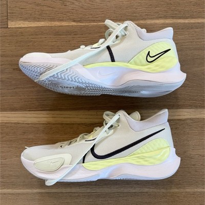 Sz 12.5 Nike Renew Elevate 3 Men's Athletic Sneaker Low Top White Black Volt