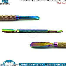 Nail Cuticle Pusher Straight Point Multi 14cm Stainless Steel Manicure Tool