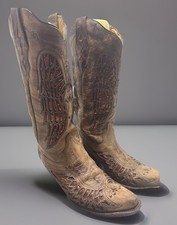 Corral Women's Sequin Wing and Cross Inlay Western Boots Size 8 Beautiful