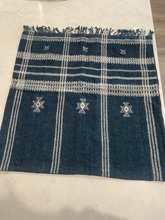 Pottery Barn Wool Navy Blue Pillow Cover Qty 2 24x24