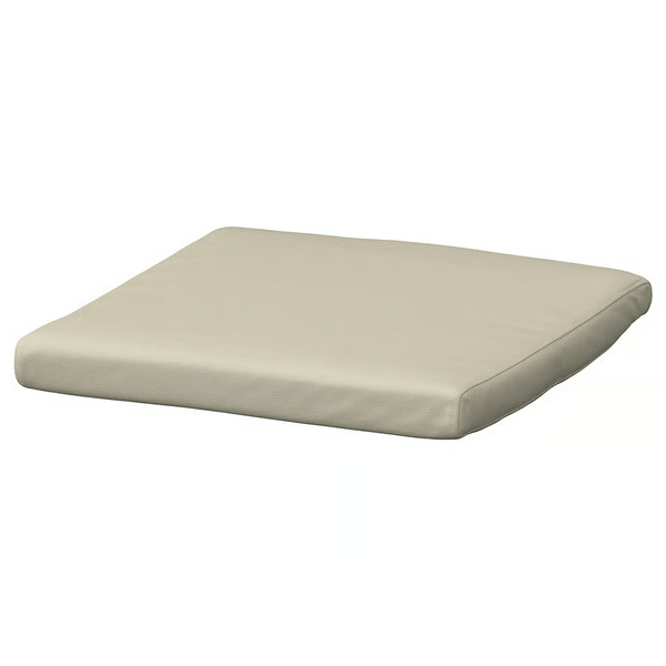 IKEA Poang reposapiés acolchado cubierta de cuero crema brillante cáscara de huevo 101.058.98